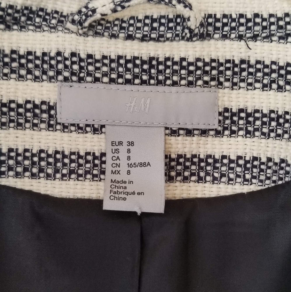 Striped Textured Blazer - Picture 7 of 7